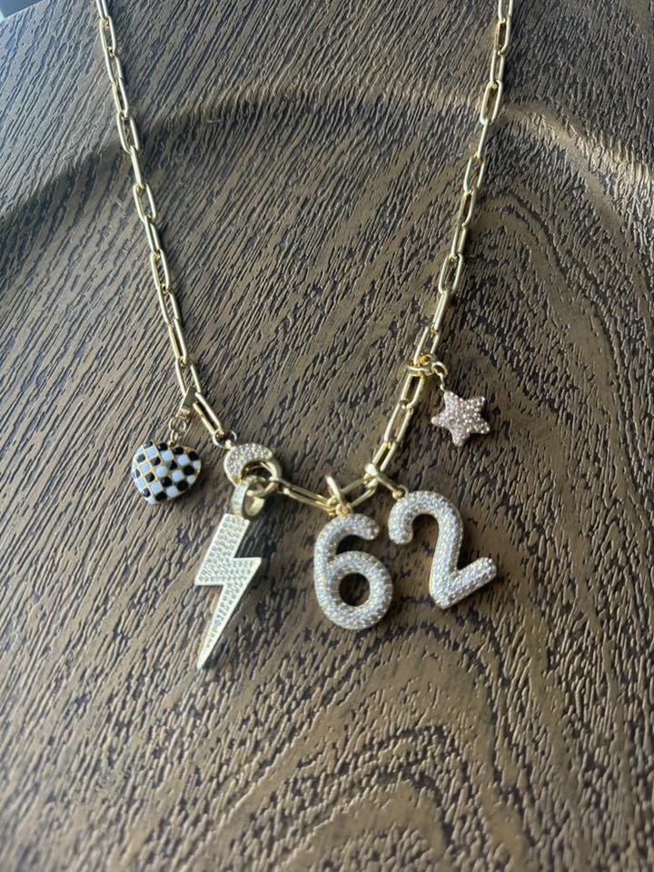 Bubble Number Charm