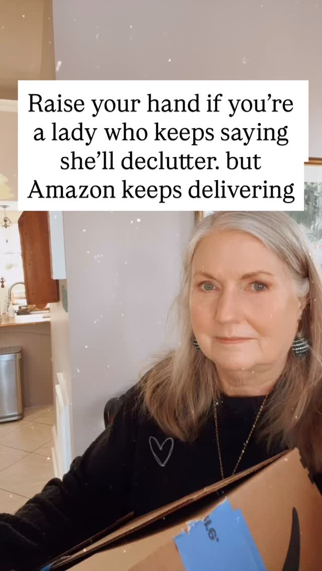 Oh friend… I swear I’m trying to simplify.
But somehow those little Amazon boxes keep showing up like surprise guests at a family reunion.
If you feel personally attacked by this, just know—you’re in good company over here.

Who else has a “declutter plan” that keeps getting interrupted by cute things?  Get your guide. Head on over to my bio! @audrey.peacock
